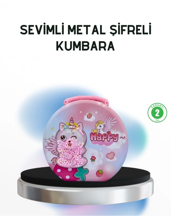 ® Anahtarlı Çocuk Para Kasası Eğitici ve Dekoratif Tasarım