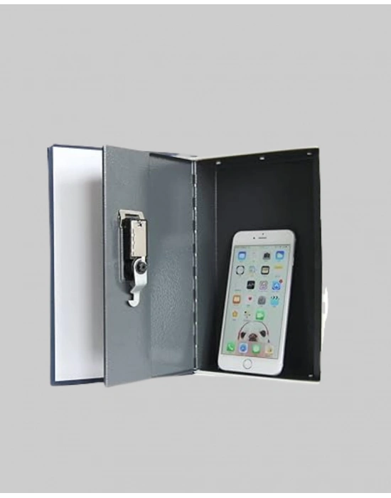 ® Anahtarlı Gizli Kitap Kasa – Metal İç Yapı, Kamuflajlı Sözlük Tasarım