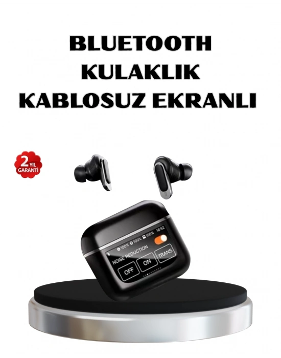 ® ANC Teknolojili Kablosuz Bluetooth Kulaklık – Dokunmatik, Dijital Göstergeli, Yüksek Ses Kalitesi