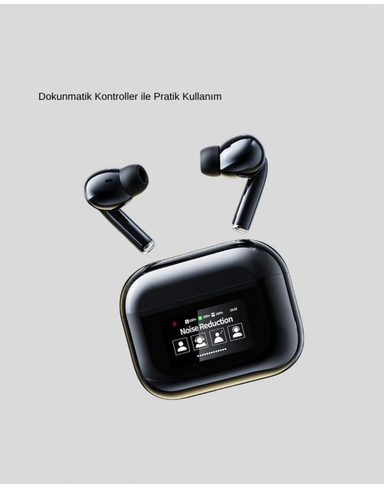 ® ANC Teknolojili Kablosuz Bluetooth Kulaklık – Dokunmatik, Dijital Göstergeli, Yüksek Ses Kalitesi