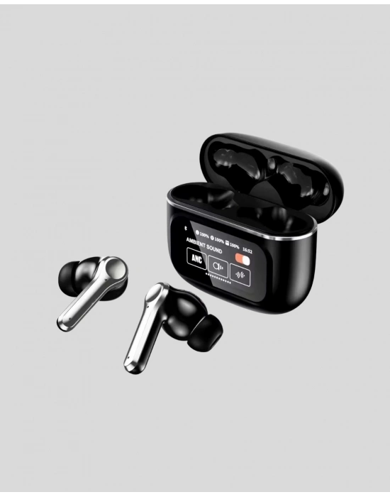® ANC Teknolojili Kablosuz Bluetooth Kulaklık – Dokunmatik, Dijital Göstergeli, Yüksek Ses Kalitesi
