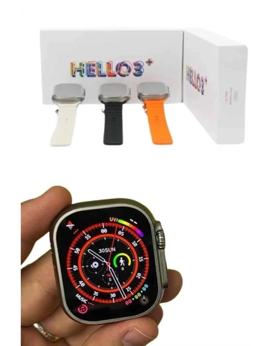 ® Android ve İOS Uyumlu Uyku ve Sağlık Takibi Yapabilen 3 Kordonlu Akıllı Saat