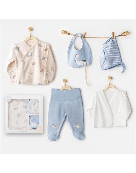 ®   AC25910 Newborn Set Dino 5Li Hastane Çıkışı Beige