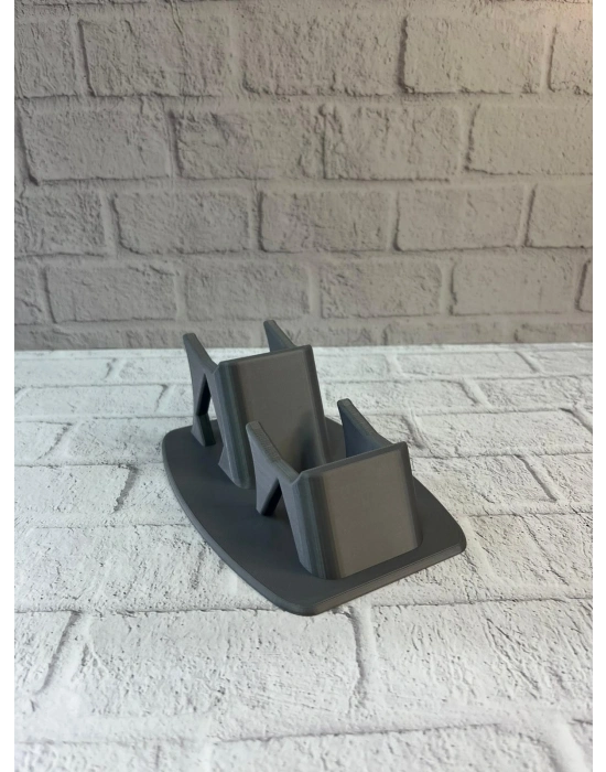 ® Antrasit İkili Gamepad Tutucu 7x18 cm Masa ve Raf Düzeni