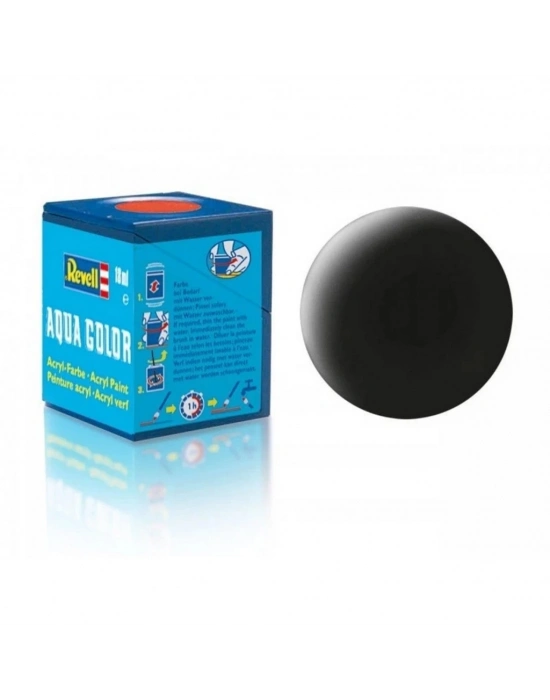 ® Aqua Color Black - Mat Boya - 18 ml