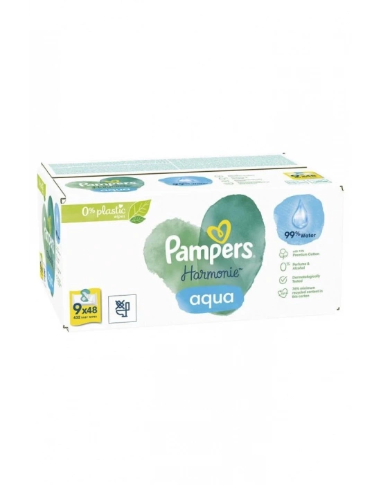 ®   Aqua Pure Islak Havlu Mendil 9Lu 432 Yaprak