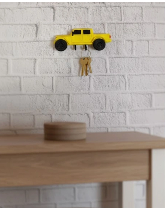 ® Araba Figürlü Duvar Anahtarlığı Ev ve Ofis İçin Dekoratif Tasarım