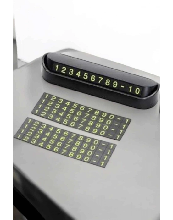 ® Araba Park Numaratörü Araç İçi Numaralık Değiştirilebilir Çevirmeli Mini