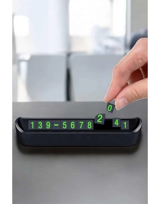 ® Araba Park Numaratörü Araç İçi Numaralık Değiştirilebilir Çevirmeli Mini