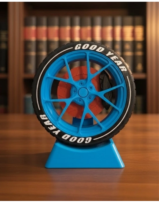 ® Araba Tutkunlarına Özel Jant Tasarımlı Masa Dekoru