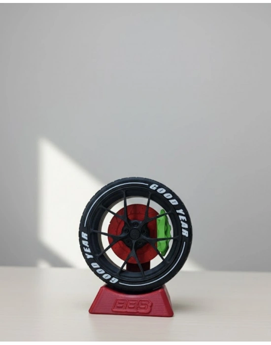 ® Araba Tutkunlarına Özel Jant Tasarımlı Ofis Masa Dekoru