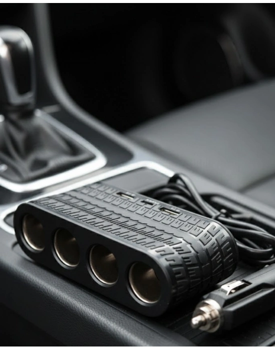 ® Araç Çakmak Çoklayıcı USB ve Type C Destekli Güçlü ve Güvenli Kullanım