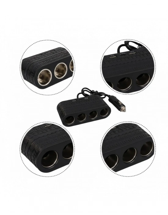 ® Araç Çakmak Çoklayıcı USB ve Type C Destekli Güçlü ve Güvenli Kullanım