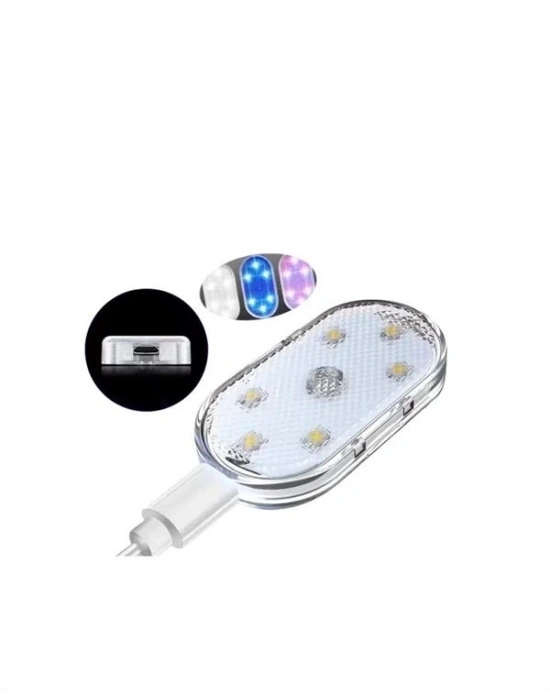 ® Araç İçi Dekorasyon İçin Manyetik ve Yapışkanlı LED Ambiyans Lambası