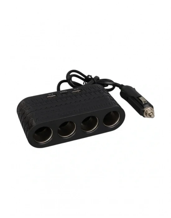 Araç İçi Güç Dağıtıcı 4 Çakmaklık 2 USB 1 Type C Şarj Ünitesi