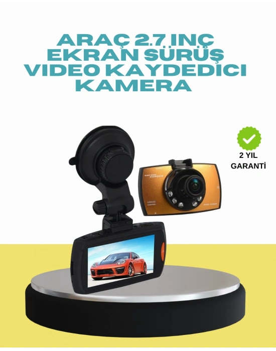 ® Araç İçi Güvenlik Kamerası Hareket Algılamalı HD DVR