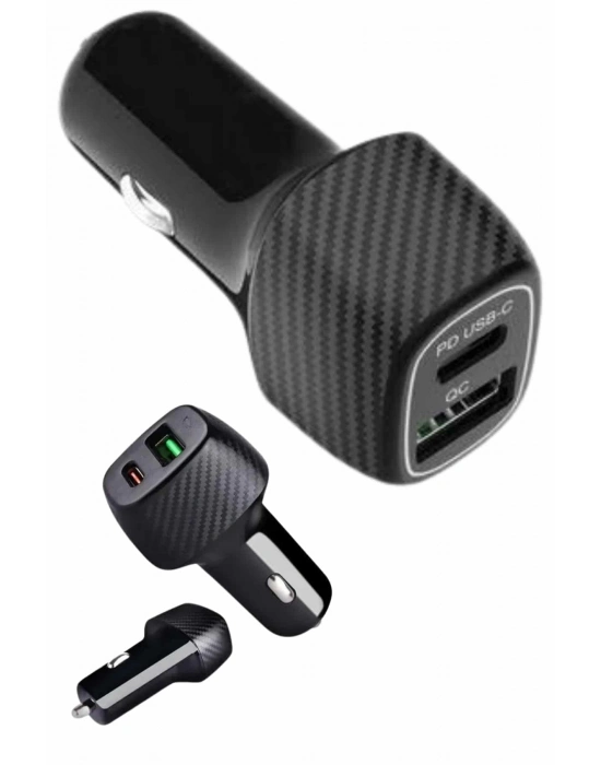 ® Araç İçi Hızlı Şarj Soketi 38W Oto Çakmaklık Type-C Araba Çakmaklık