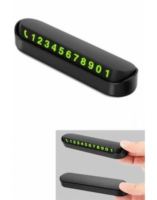Araç İçi Numaratör Numaralık Oto Cam Kartı Fosforlu Numaratör