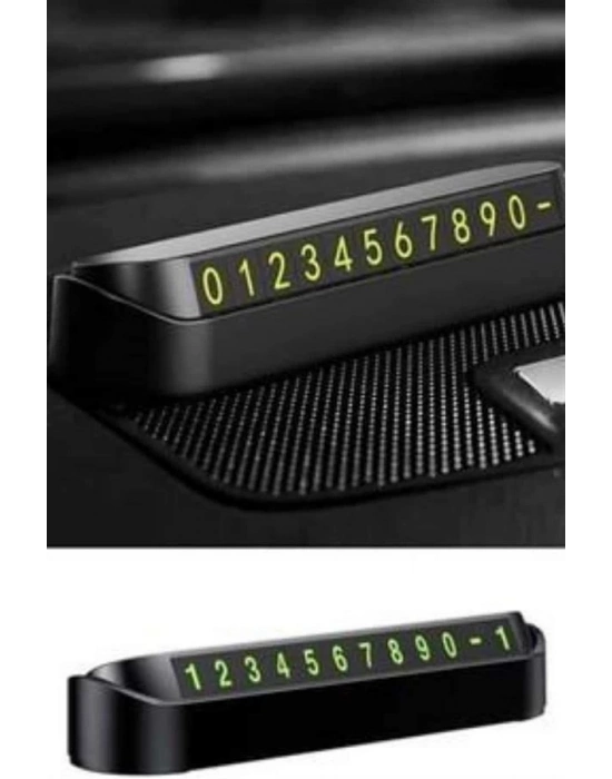 ® Araç İçi Numaratör Numaralık Oto Cam Kartı Fosforlu Numaratör