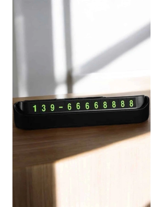 ® Araç İçi Numaratör Numaralık Torpido Üstü Açılır Kapanır Telefon Numarası Bırakma