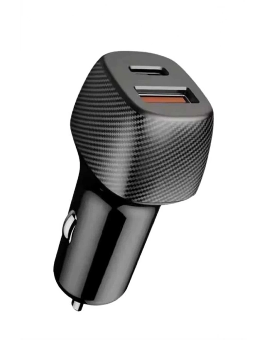 ® Araç İçi Şarj Cihazı 38W Güç Kapasiteli Type-C Girişli Araba Çakmaklık