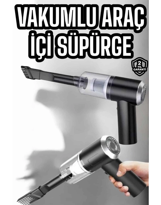 ® Araç İçi Süpürge Filtreli Şarjlı Süpürge Vakumlu Yıkanabilir