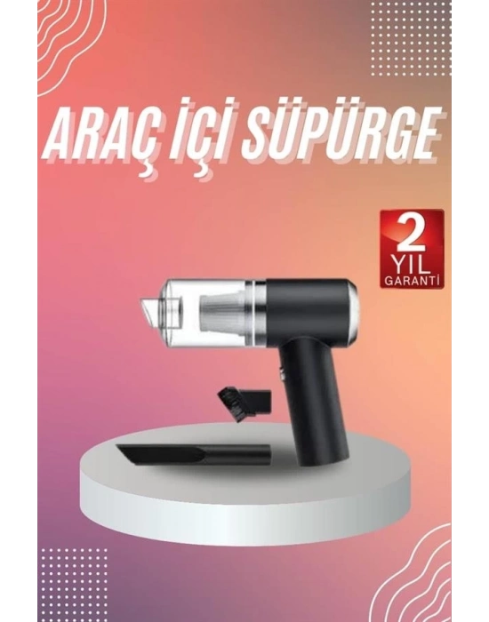 ® Araç İçi Süpürge Kablosuz Şarjlı Elektrikli Süpürge Elde Taşınabilir