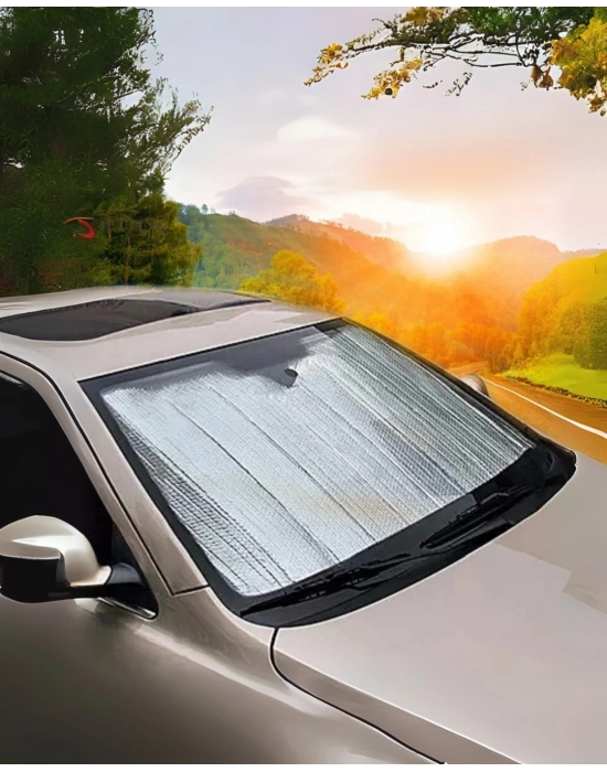 ® Araç Ön Cam Güneşlik Katlanabilir UV Koruma Ford Focus Renault Megane Skoda Superb Honda Civic