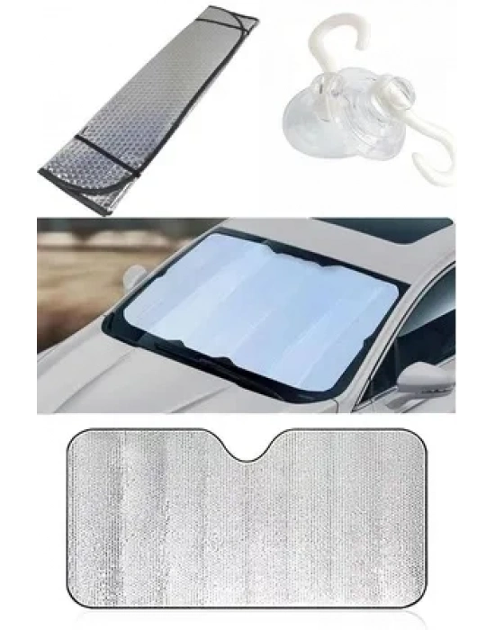 ® Araç Ön Cam Güneşlik UV ve Isı Koruma Katlanabilir Toyota Corolla Skoda Superb Dacia Duster Ford Focus