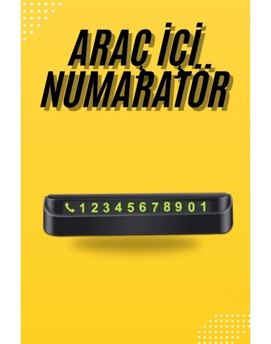 ® Araç Park Numaratörü Tüm Araçlara Uyumlu Araba Numaralık