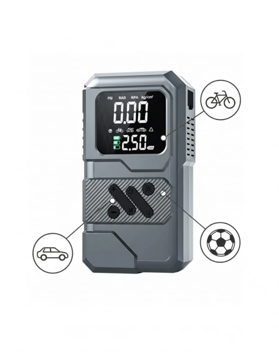 ® Araçlar İçin Akü Takviye Lastik Şişirme ve Powerbank Cihazı