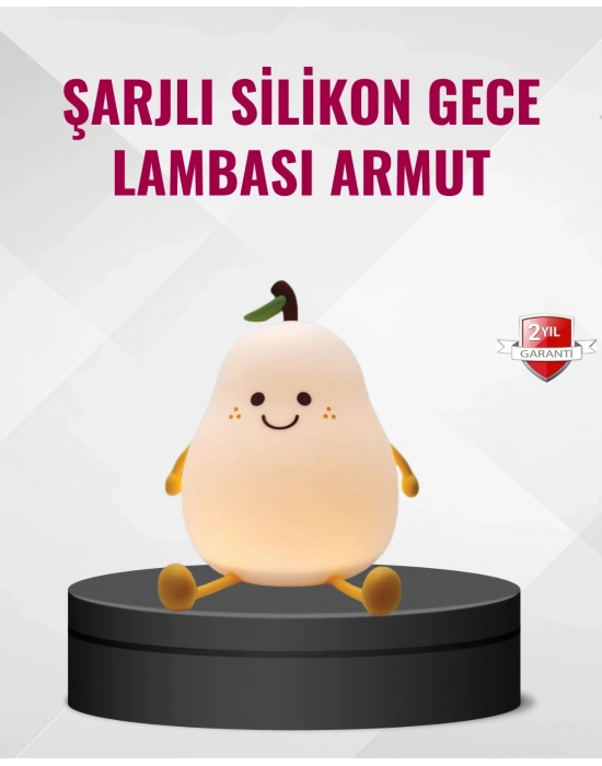 ® Armut Gece Lambası USB Şarjlı Ayarlanabilir LED Işık