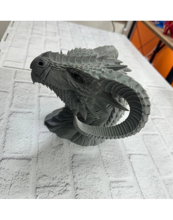 ® Asılabilir / Masaüstü Ejderha Modeli 3D Dekoratif Heykel 22x17 cm