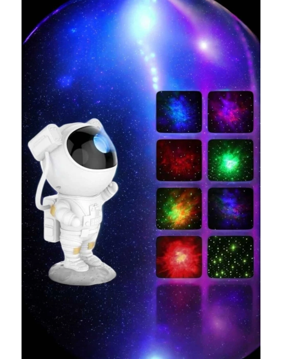 ® Astronot Bluetooth Hoparlör Gökyüzü Projektör Gece Lambası