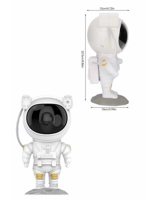 ® Astronot Şeklinde Bluetooth Hoparlör Gökyüzü Kumandalı Aydınlatma Lamba