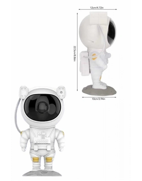 ® Astronot Şeklinde Bluetooth Hoparlör Gökyüzü Kumandalı Aydınlatma Lamba