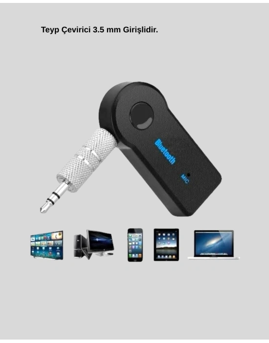 ® AUX Bluetooth Adaptör ve 38W Hızlı Araç Şarj Cihazı Seti