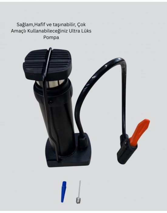 ® Ayakla Kullanılan Hava Pompası Araç ve Bisiklet İçin Uygun