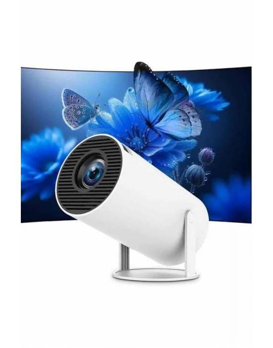 Ayaklı Projeksiyon Taşınabilir Mini Projektör Sinema Projektörü Android