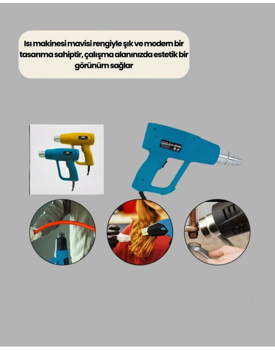 ® Ayarlanabilir Isı Tabancası Boya Sökme Lehim Isıtma