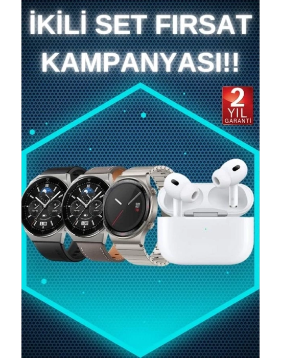 ® Aynalı Bluetooth Kulaklık Yeni Nesil Akıllı Saat Titreşimli Nabız Ölçer Spor Modları