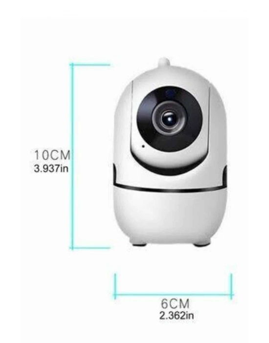 ® Baby Kamera Kablosuz 720P Beyaz 360 Derece Wifi Kamera Full HD 1080p