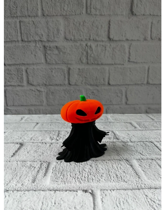 ® Balkabağı Figür 9cm Cadılar Bayramı Dekoratif Biblo