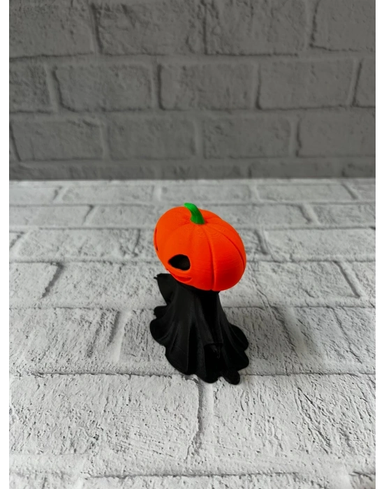 ® Balkabağı Figür 9cm Cadılar Bayramı Dekoratif Biblo