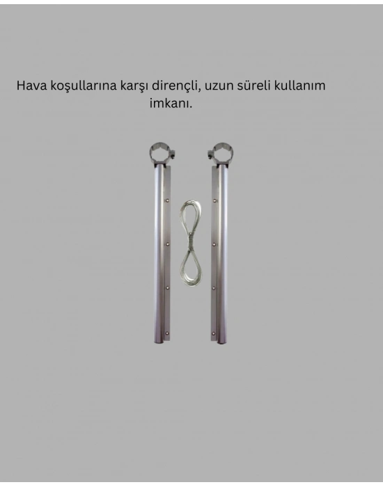 ® Balkon Demiri Çamaşır Askısı Kare Demirlere Uygun Dayanıklı Tasarım