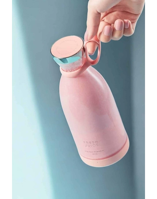 ® Bardak Blender Smoothie Meyve Sıkacağı Şarjlı Cam Taşınabilir