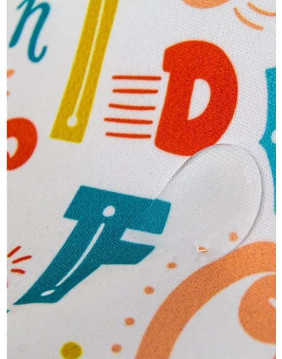 ®  Baskılı BLW Kolsuz Önlük 788 Harf Desen