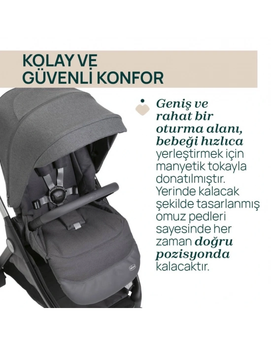 ®   Bellagio Bebek Arabası Black Satin