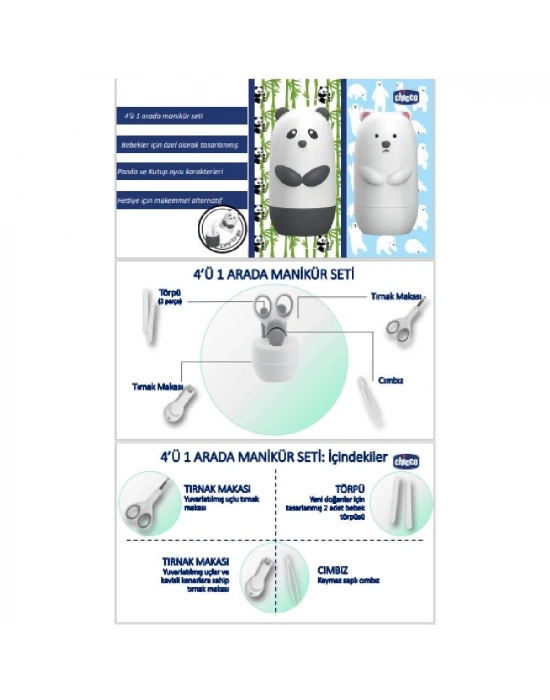 ®   Bebek Tırnak Bakım Seti Panda