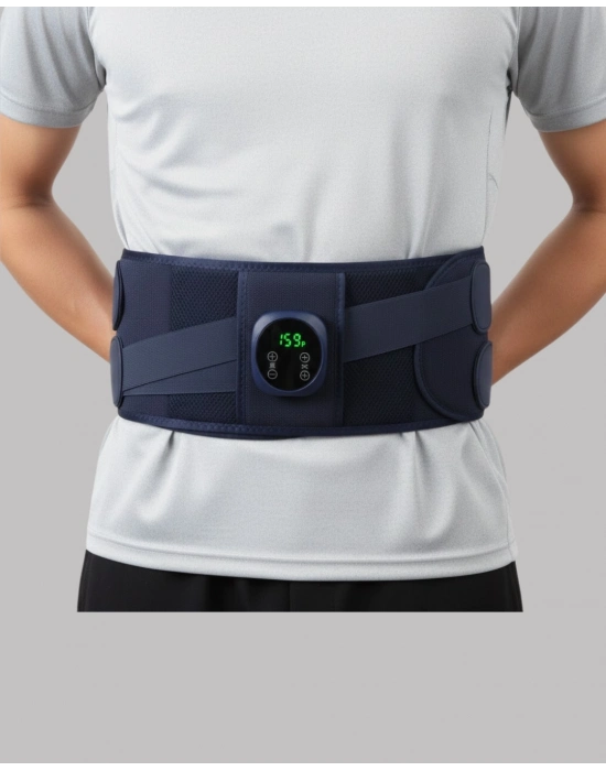 ® Isıtmalı Masaj Kemeri Dijital Ekranlı Bel Çevresi 100 cm Altı Uyumlu